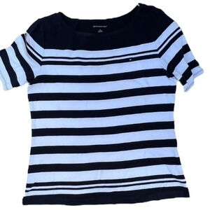 Tommy Hilfiger Womens Size‎ M Short Sleeve Striped Cotton T-Shirt​​
